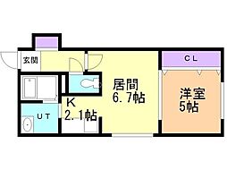 間取図画像 1LDK