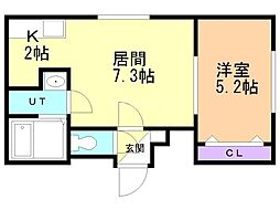 間取図画像 1LDK