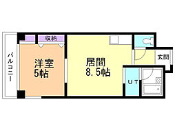 間取図画像 1LDK