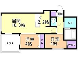 間取図画像 2LDK