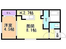 間取図画像 1LDK
