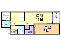 間取図画像 1LDK