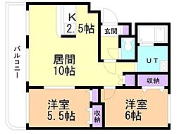 間取図画像 2LDK