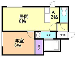 間取図画像 1LDK