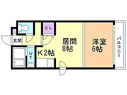 間取図画像 1LDK
