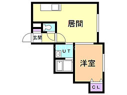 ヴィヴァーチェ白石 1LDKの間取図画像