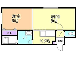ステージノア 1LDKの間取図画像