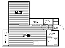 リゾルテ白石 1LDKの間取図画像