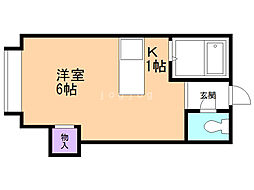 ＡＭＳ栄通 1階1Kの間取り