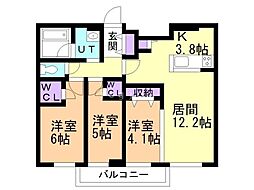 間取図画像 3LDK