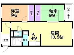 間取図画像 2LDK