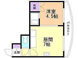 間取図画像 1LDK
