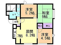 間取図画像 3LDK