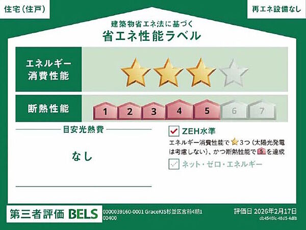 省エネ性能ラベルを拡大表示