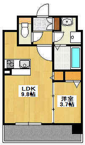 レジデンスｈ忍町 603｜兵庫県姫路市忍町(賃貸マンション1LDK・6階・32.43㎡)の写真 その2