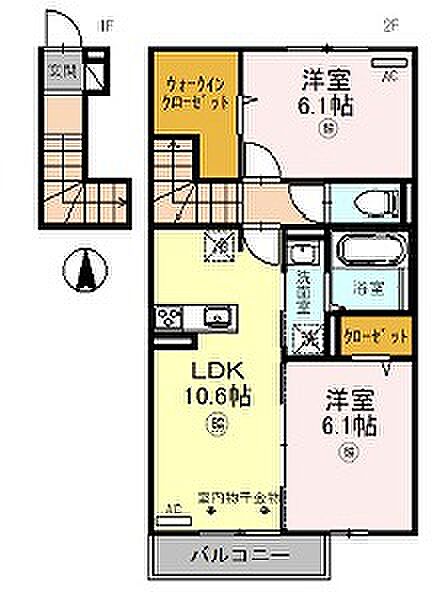 Ｄ-room社 208｜兵庫県加東市社(賃貸アパート2LDK・2階・59.57㎡)の写真 その2