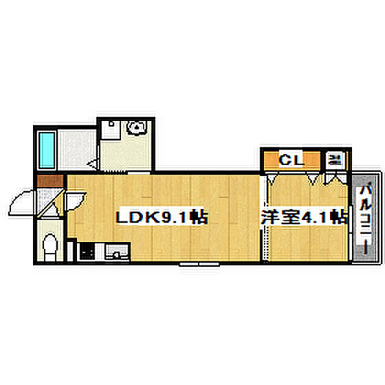 アンドキートス 103｜兵庫県加古川市平岡町新在家3丁目(賃貸アパート1LDK・1階・30.79㎡)の写真 その2