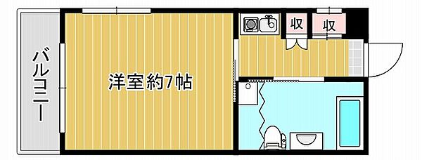 岡本南マンション 102｜兵庫県神戸市東灘区岡本2丁目(賃貸マンション1K・1階・21.00㎡)の写真 その2