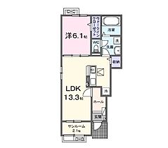 アンジュ1 101 ｜ 兵庫県加古川市加古川町友沢（賃貸アパート1LDK・1階・50.01㎡） その2