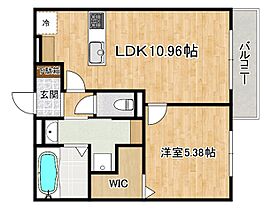 cuore魚崎 103 ｜ 兵庫県神戸市東灘区魚崎南町7丁目（賃貸アパート1LDK・1階・41.28㎡） その2