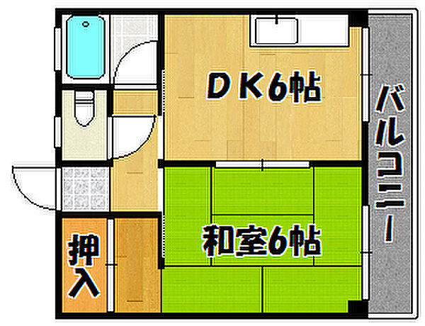 兵庫県明石市西明石北町3丁目(賃貸マンション1DK・3階・29.12㎡)の写真 その2