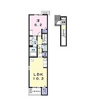 兵庫県姫路市野里（賃貸アパート1LDK・2階・43.79㎡） その2