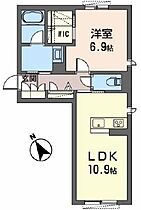 兵庫県三木市平田2丁目（賃貸マンション1LDK・1階・47.73㎡） その2