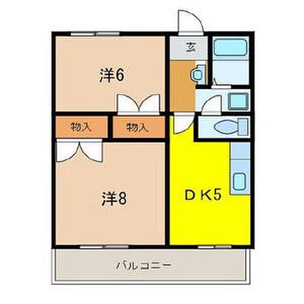 兵庫県明石市藤江(賃貸アパート2DK・2階・40.00㎡)の写真 その2