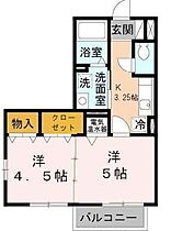 兵庫県三木市本町2丁目（賃貸アパート2K・1階・33.69㎡） その2