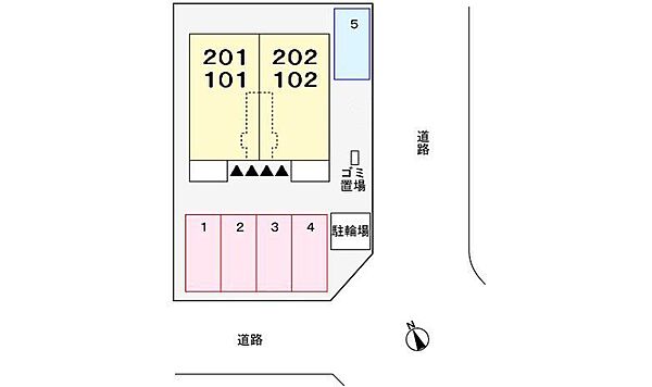 兵庫県姫路市飾磨区付城2丁目(賃貸アパート1LDK・1階・37.76㎡)の写真 その16