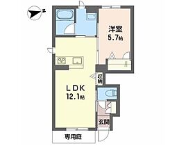 兵庫県加西市中野町（賃貸アパート1LDK・1階・41.57㎡） その2