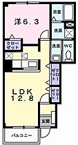 兵庫県姫路市広畑区西蒲田（賃貸アパート1LDK・1階・46.74㎡） その2