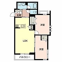 兵庫県姫路市広畑区蒲田4丁目（賃貸マンション2LDK・3階・67.01㎡） その2