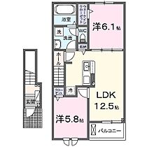 兵庫県加古川市加古川町友沢（賃貸アパート2LDK・2階・56.44㎡） その2