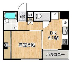 兵庫県神戸市東灘区魚崎北町2丁目（賃貸マンション1DK・4階・25.09㎡） その2