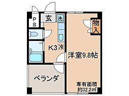 エスペランザ 1Kの間取図画像