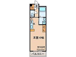 マーベラス納屋町 ワンルームの間取図画像