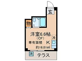 京都府京都市東山区一橋野本町（賃貸マンション1R・1階・16.81㎡） その2