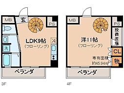 K-Flat 1LDKの間取図画像