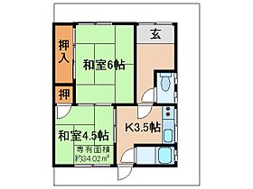 京都府宇治市五ケ庄岡本（賃貸一戸建2K・1階・34.02㎡） その2