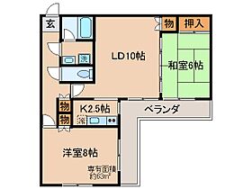 京都府京都市伏見区納所町（賃貸マンション2LDK・3階・63.00㎡） その2