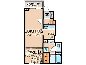 京都府宇治市小倉町寺内（賃貸アパート1LDK・1階・37.13㎡） その2