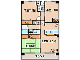 京都府宇治市広野町東裏（賃貸マンション3LDK・5階・66.74㎡） その2