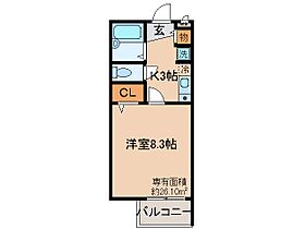 京都府京都市山科区小野葛篭尻町（賃貸マンション1K・1階・26.10㎡） その2