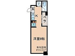 京都地下鉄東西線 椥辻駅 徒歩1分の賃貸マンション 4階1Kの間取り