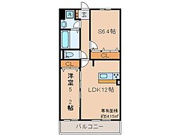 京阪宇治線 木幡駅 徒歩2分の賃貸マンション 2階1SLDKの間取り