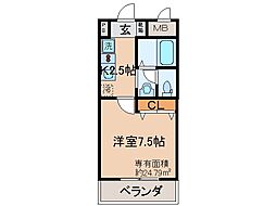 近鉄京都線 伏見駅 徒歩12分の賃貸マンション 7階1Kの間取り