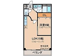 近鉄京都線 向島駅 徒歩10分の賃貸マンション 5階1LDKの間取り