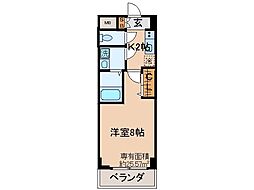 京阪本線 伏見桃山駅 徒歩5分の賃貸マンション 4階1Kの間取り