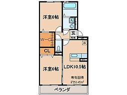 間取図画像 2LDK